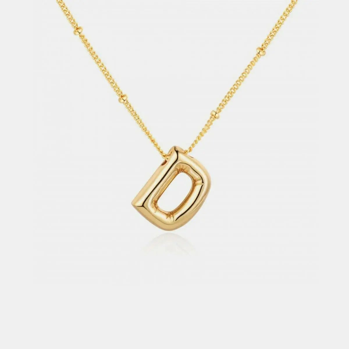 Personalized gold initial necklace - Love Salve